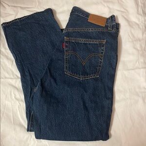 Levi's Dark Blue Straight Leg Jeans